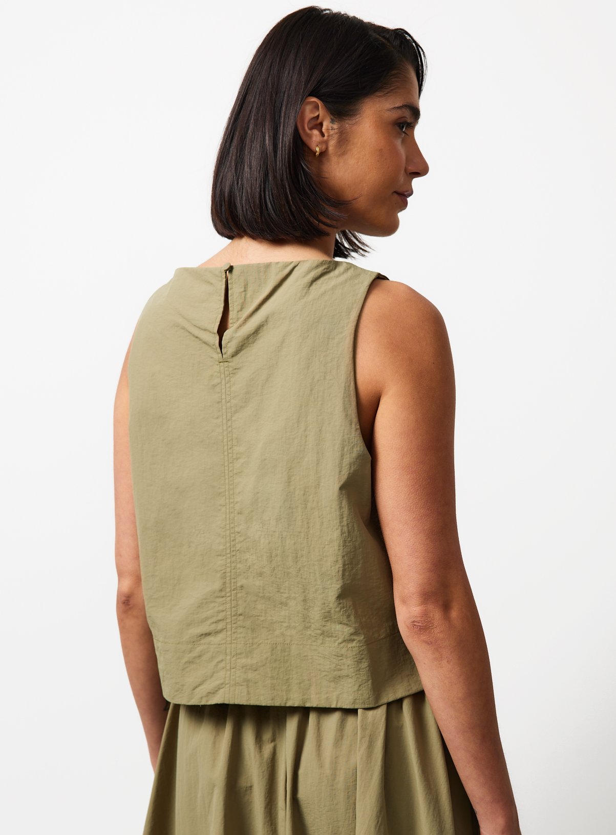 Light Khaki Technical Seam Detail Co-ord Shell Top 20 - Image 4 thumbnail